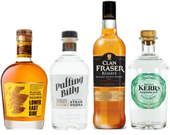 Four Borders Distillery products in a row